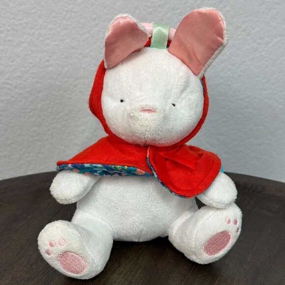 Manhattan Toy Fairytale White Rabbit Plush Baby Travel Toy with Teether Clip On - Picture 1 of 11